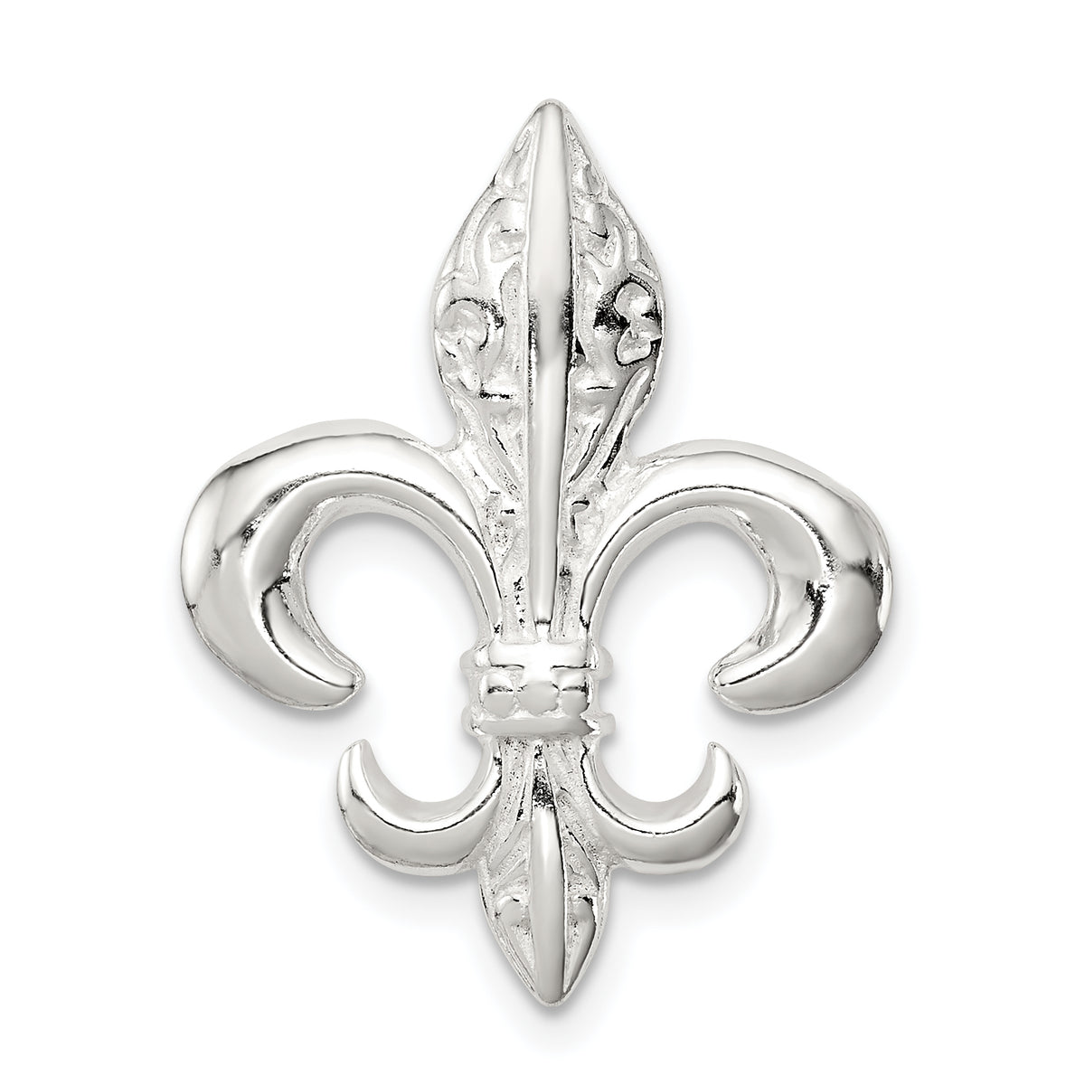 Sterling Silver Fleur De Lis Slide