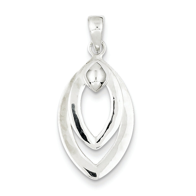 Sterling Silver Moveable Drop Pendant Main image