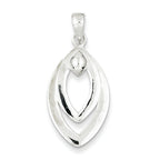 Drop Pendant in Sterling Silver, 22mm Moveable - Sophia Jewelers