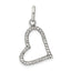 Sterling Silver CZ Heart Pendant