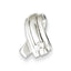 Sterling Silver Rhodium Plated CZ Pendant Slide