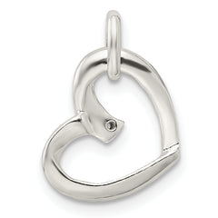 Sterling Silver Heart with CZ Pendant
