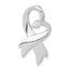 Sterling Silver CZ Heart Pendant
