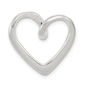 Heart Pendant in Sterling Silver, 19mm - Sophia Jewelers