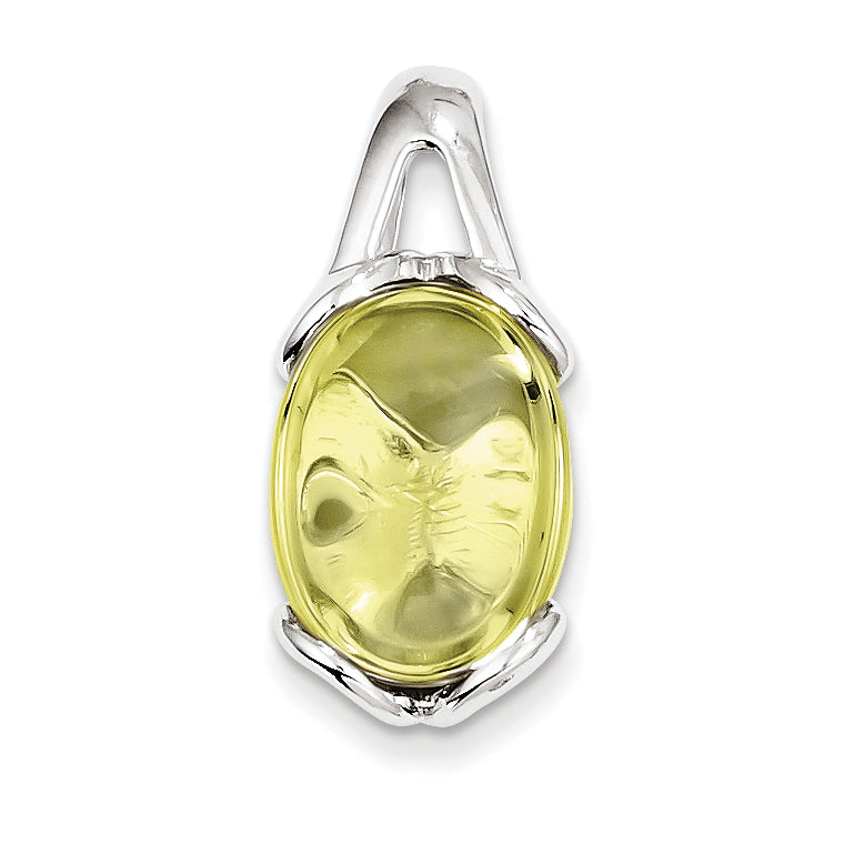 Sterling Silver Lemon Quartz Pendant