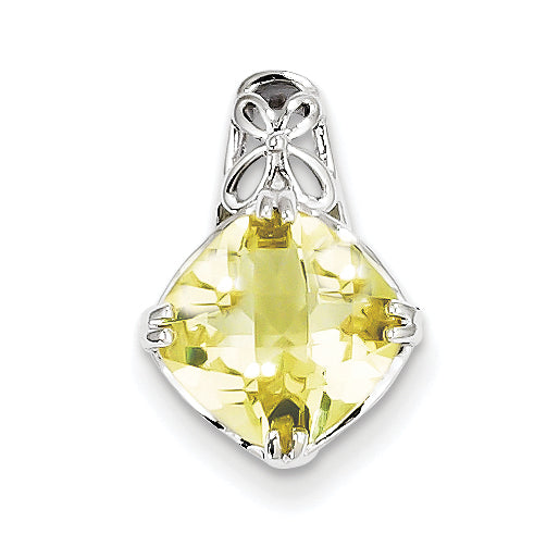 Sterling Silver Lemon Quartz Pendant