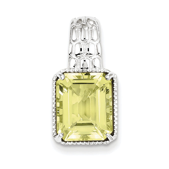 Sterling Silver Lemon Quartz Pendant Main image