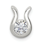 Sterling Silver CZ Chain Slide