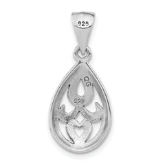 Sterling Silver Marcasite Pendant