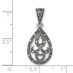 Sterling Silver Marcasite Pendant