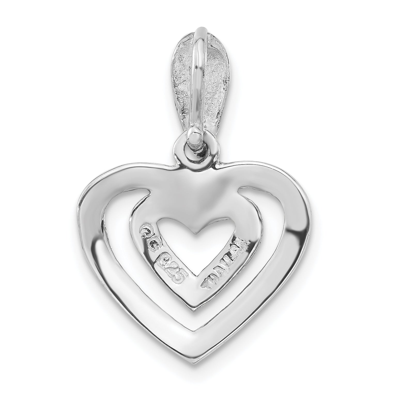 Sterling Silver Marcasite Heart Pendant