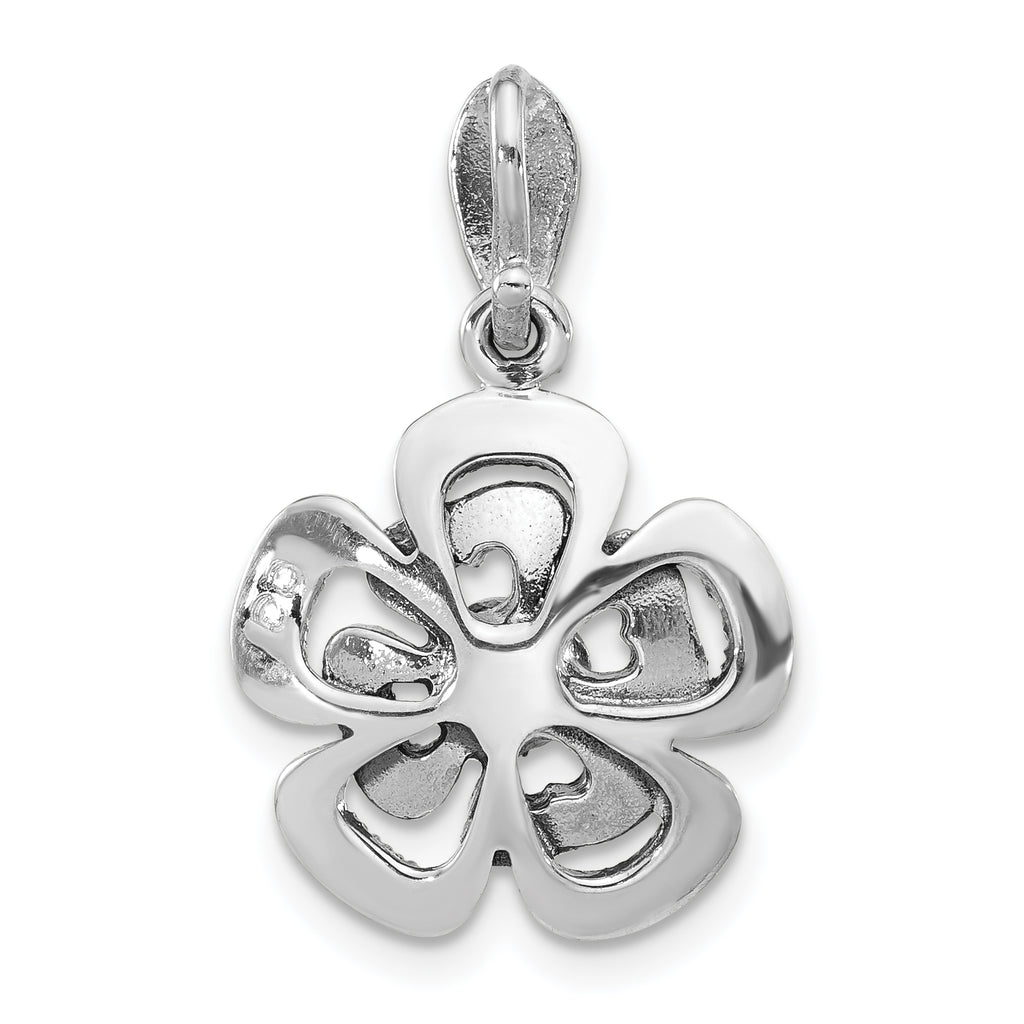 Sterling Silver Marcasite Flower Pendant