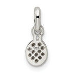 Sterling Silver Pink Enamel Kid's Ladybug Pendant