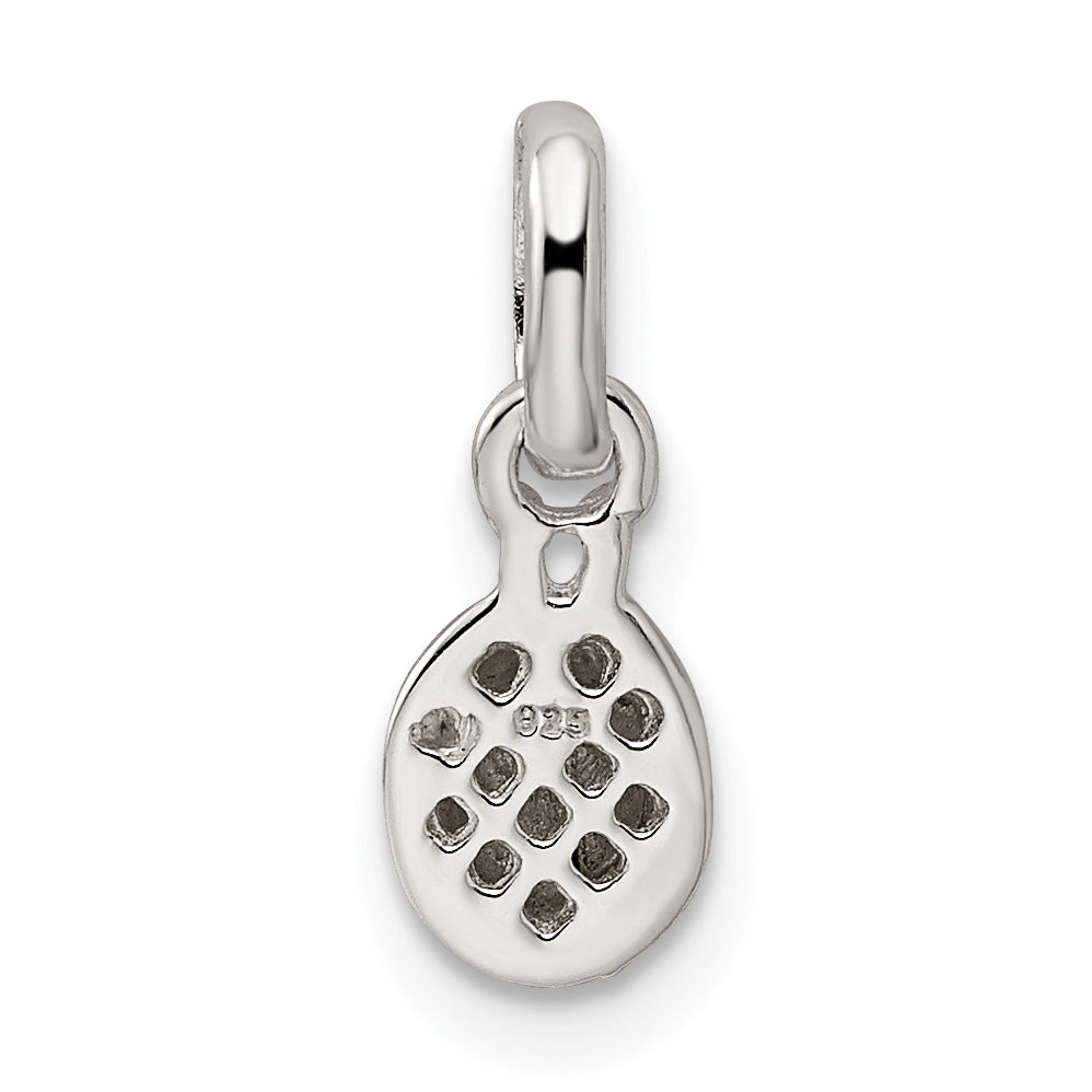 Sterling Silver Pink Enamel Kid's Ladybug Pendant