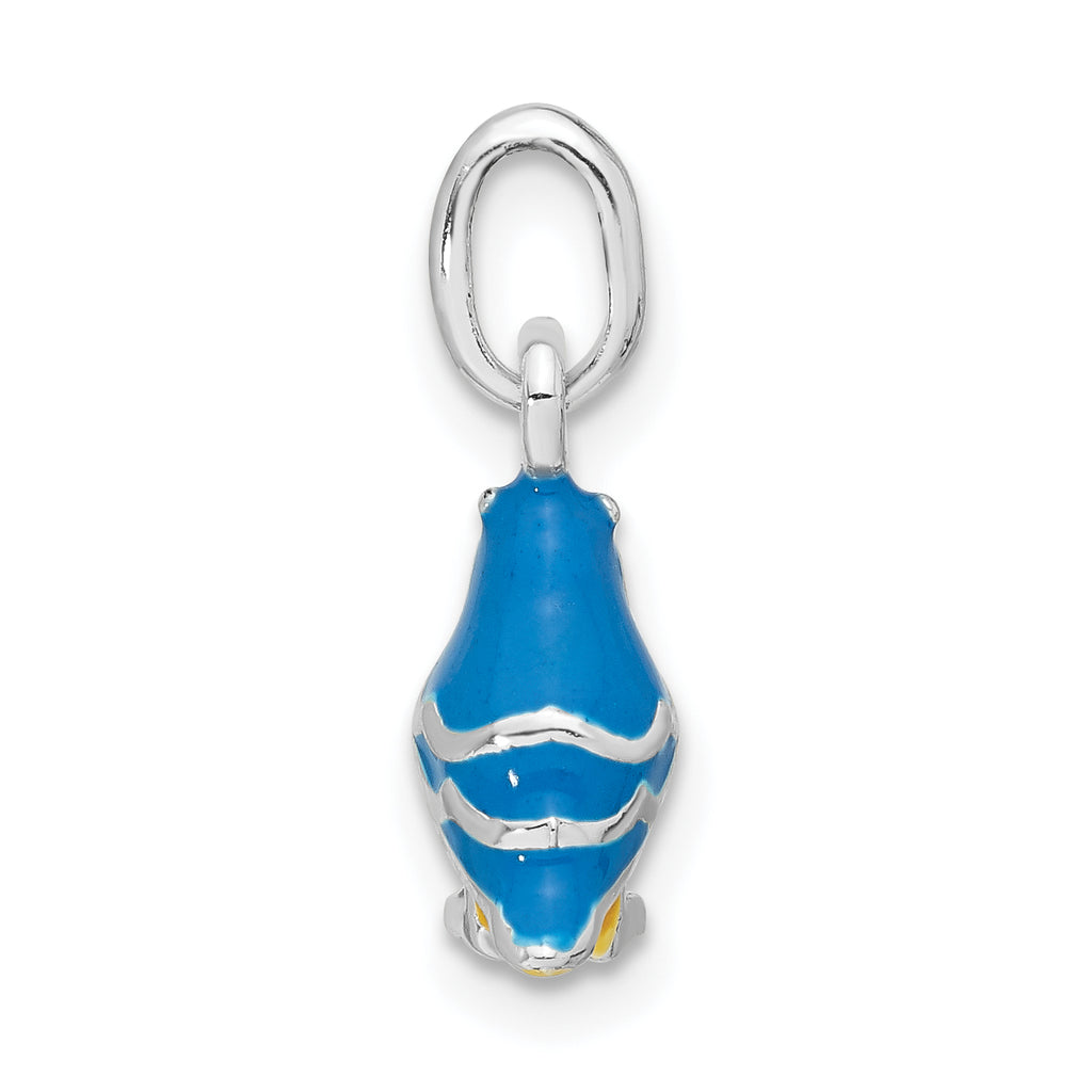 Sterling Silver Enamel Bird Kid's Pendant