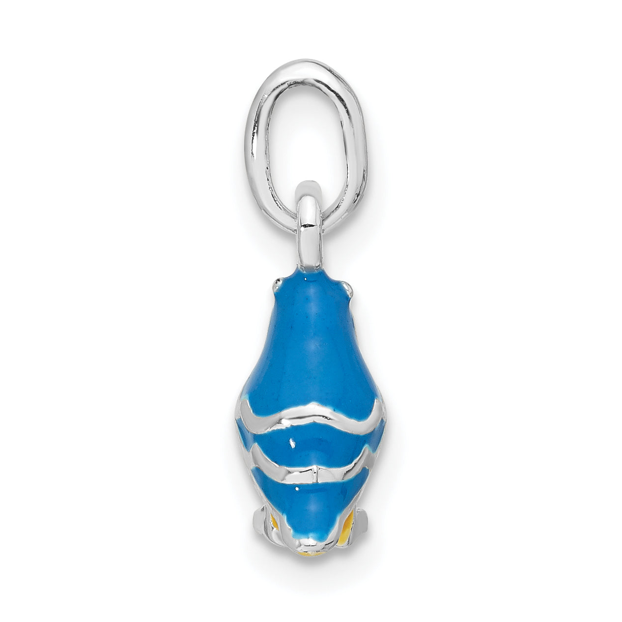 Sterling Silver Enamel Bird Kid's Pendant