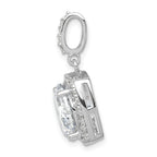 Sterling Silver Polished CZ Pendant