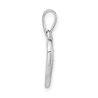 Sterling Silver CZ Heart Pendant
