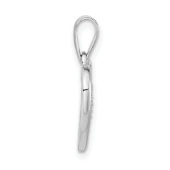 Sterling Silver CZ Heart Pendant