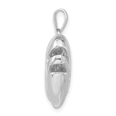 Sterling Silver CZ Heart Pendant