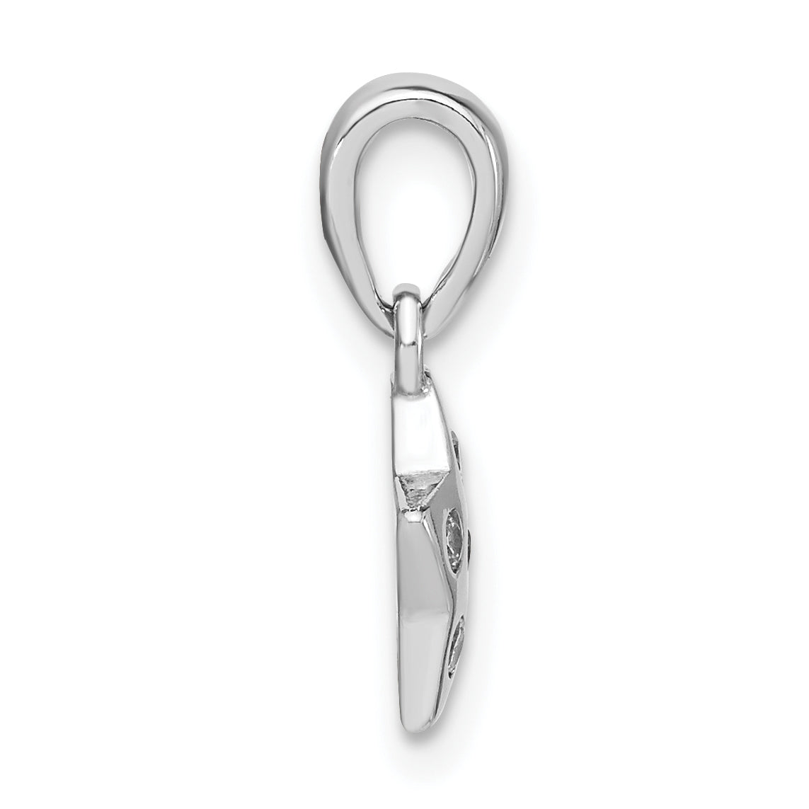 Sterling Silver Polished CZ Star Pendant Secondary image