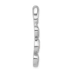 Sterling Silver Red CZ Pendant