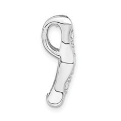 Sterling Silver Black & White CZ Pendant