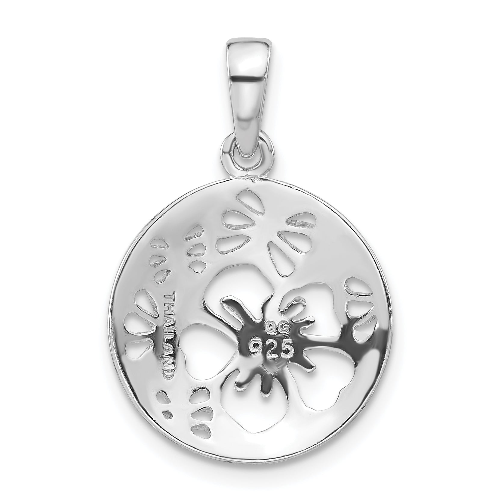 Sterling Silver Cut-out Flower Pendant