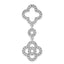 Sterling Silver Polished Fancy CZ Chain Slide