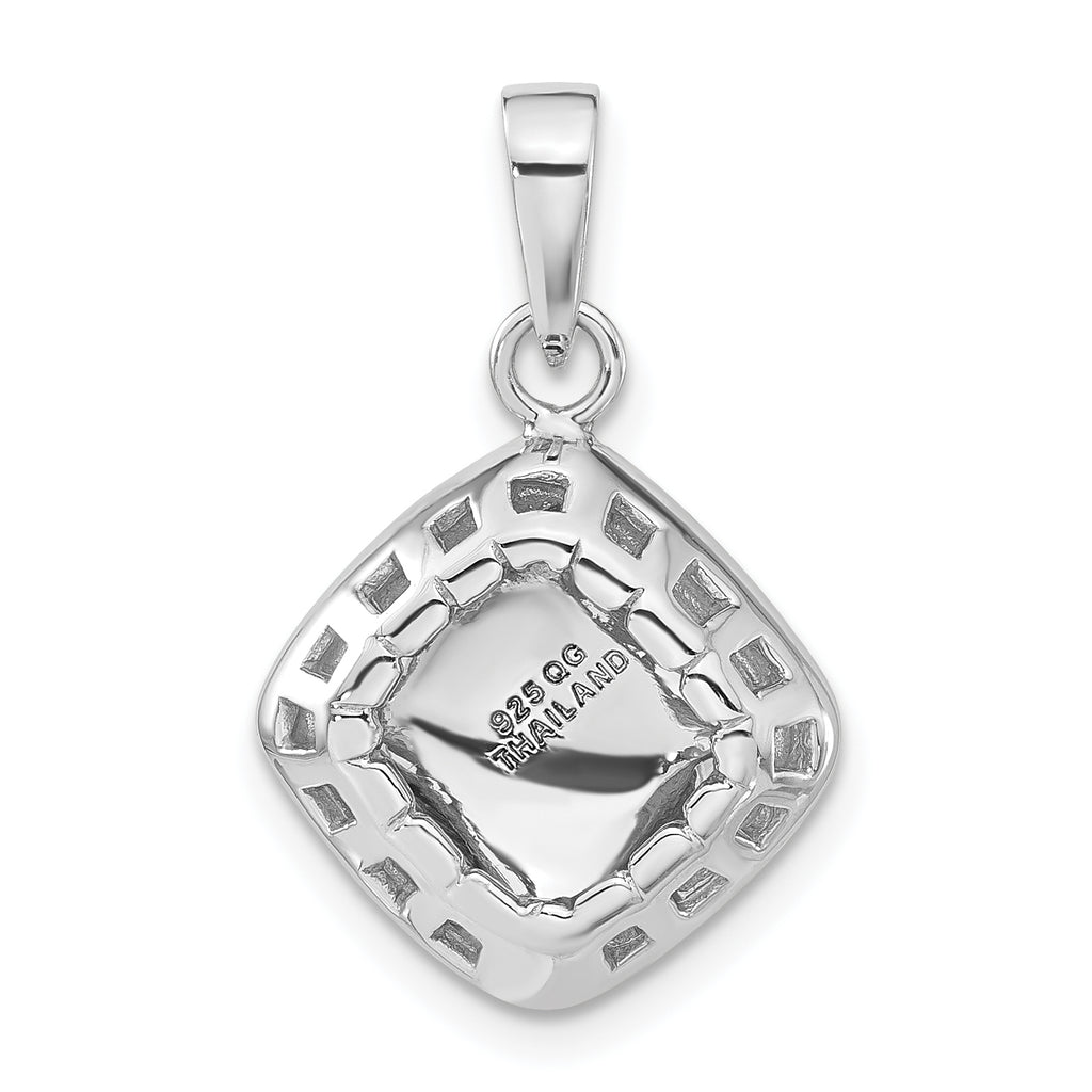 Sterling Silver Polished and Textured Pendant
