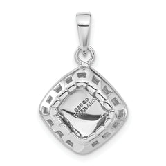 Sterling Silver Polished and Textured Pendant