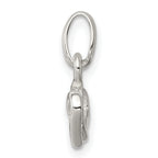 Sterling Silver Polished Double Heart Charm