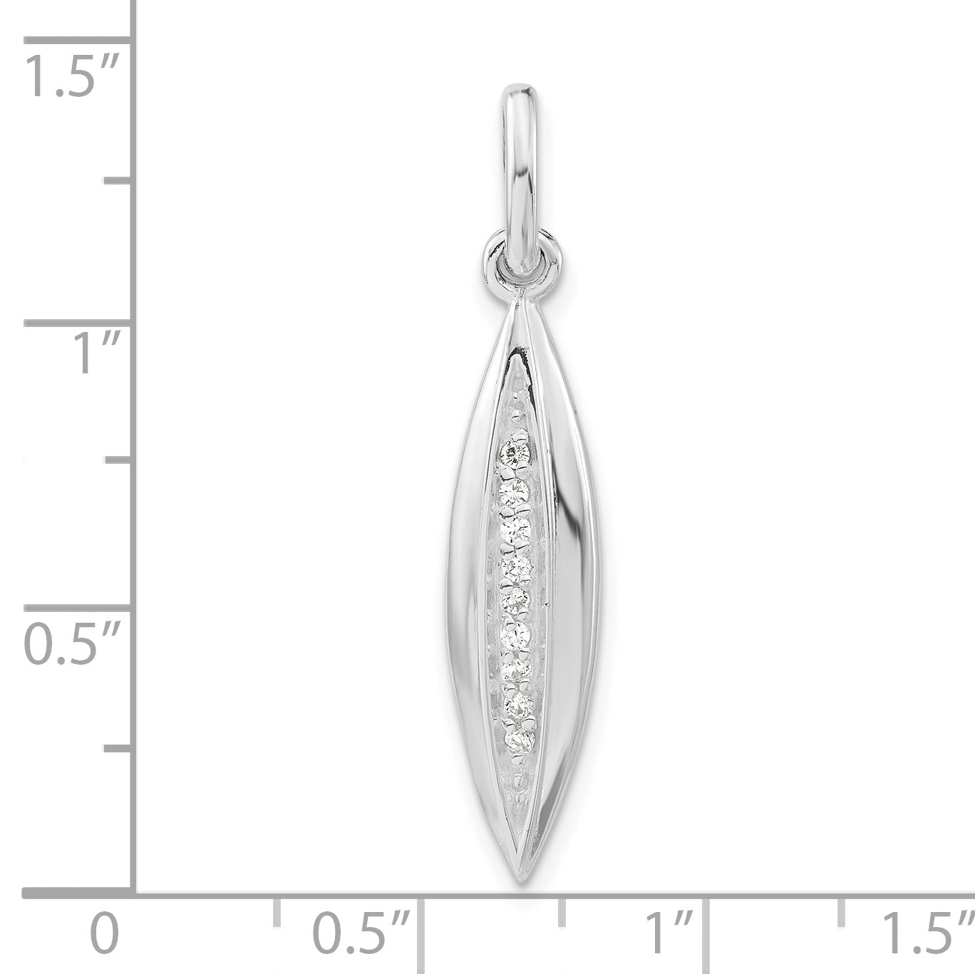 Sterling Silver CZ Pendant