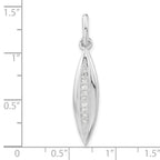 Sterling Silver CZ Pendant
