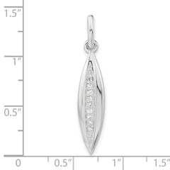 Sterling Silver CZ Pendant