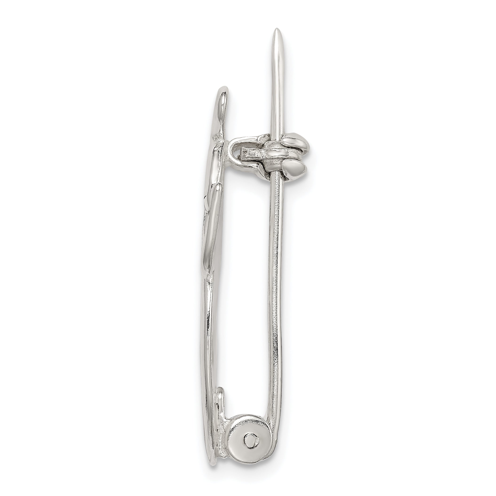 Sterling Silver 925 Angel Prayer Pin with Polished Finish Women's AcceSterling Silverory Secondary image
