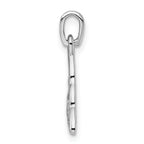 Sterling Silver Rhodium-plated Polished Trinity Knot Pendant