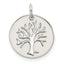 Sterling Silver Polished Tree Cut-out Charm