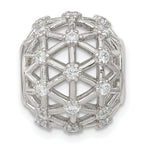 Sterling Silver CZ Slide Pendant