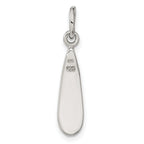 Sterling Silver Abalone Teardrop Pendant