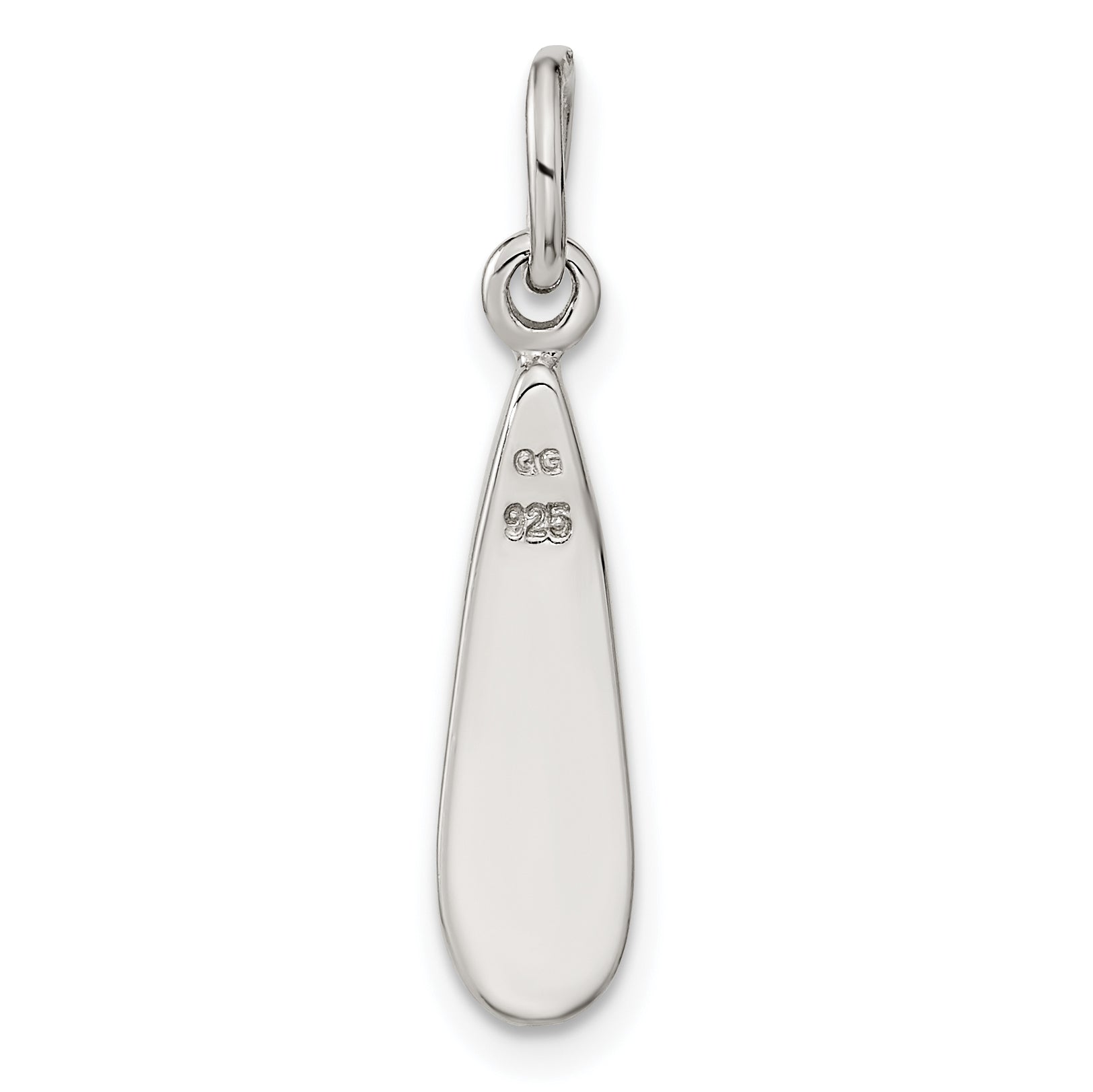 Sterling Silver Abalone Teardrop Pendant