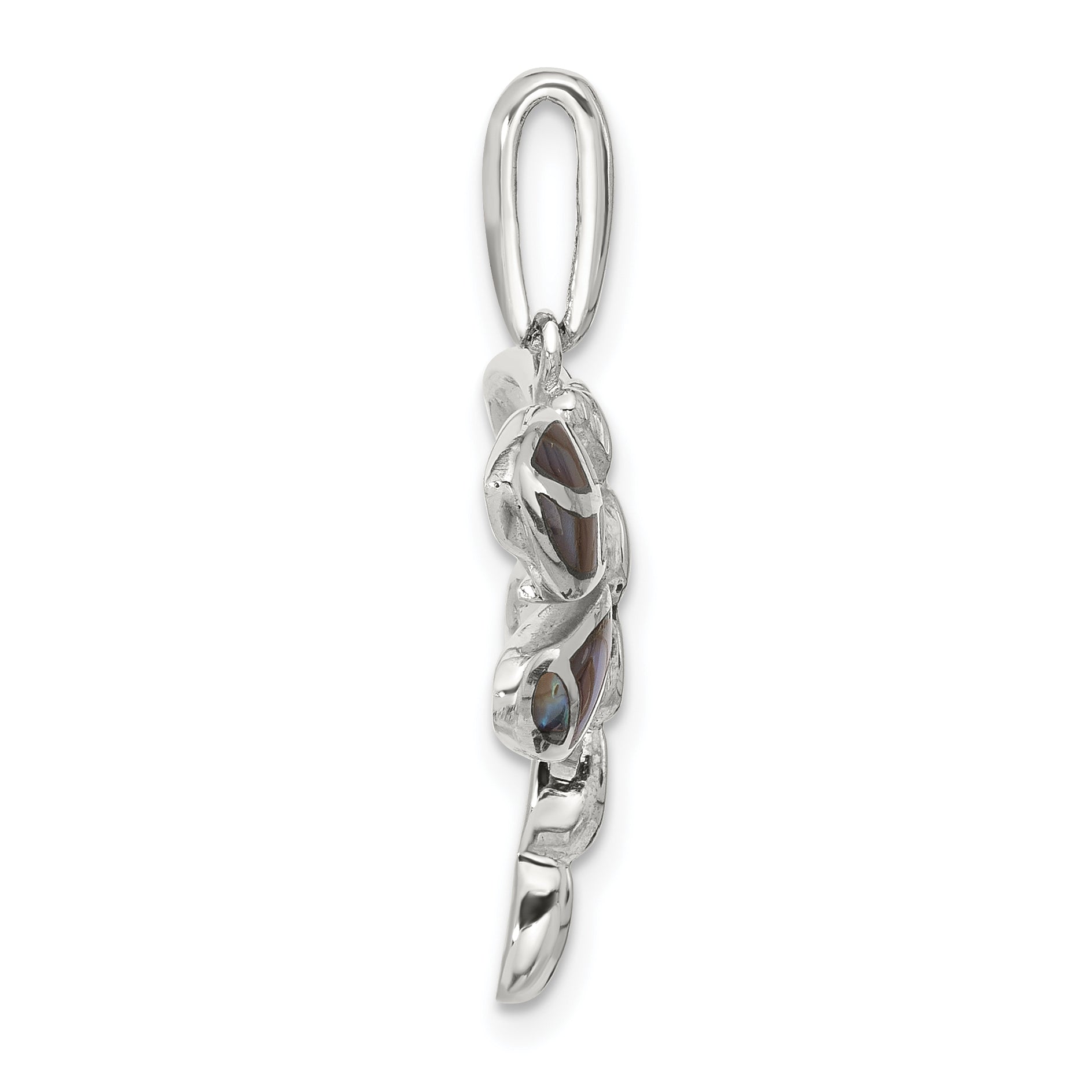 Sterling Silver Abalone Dragonfly Pendant Secondary image