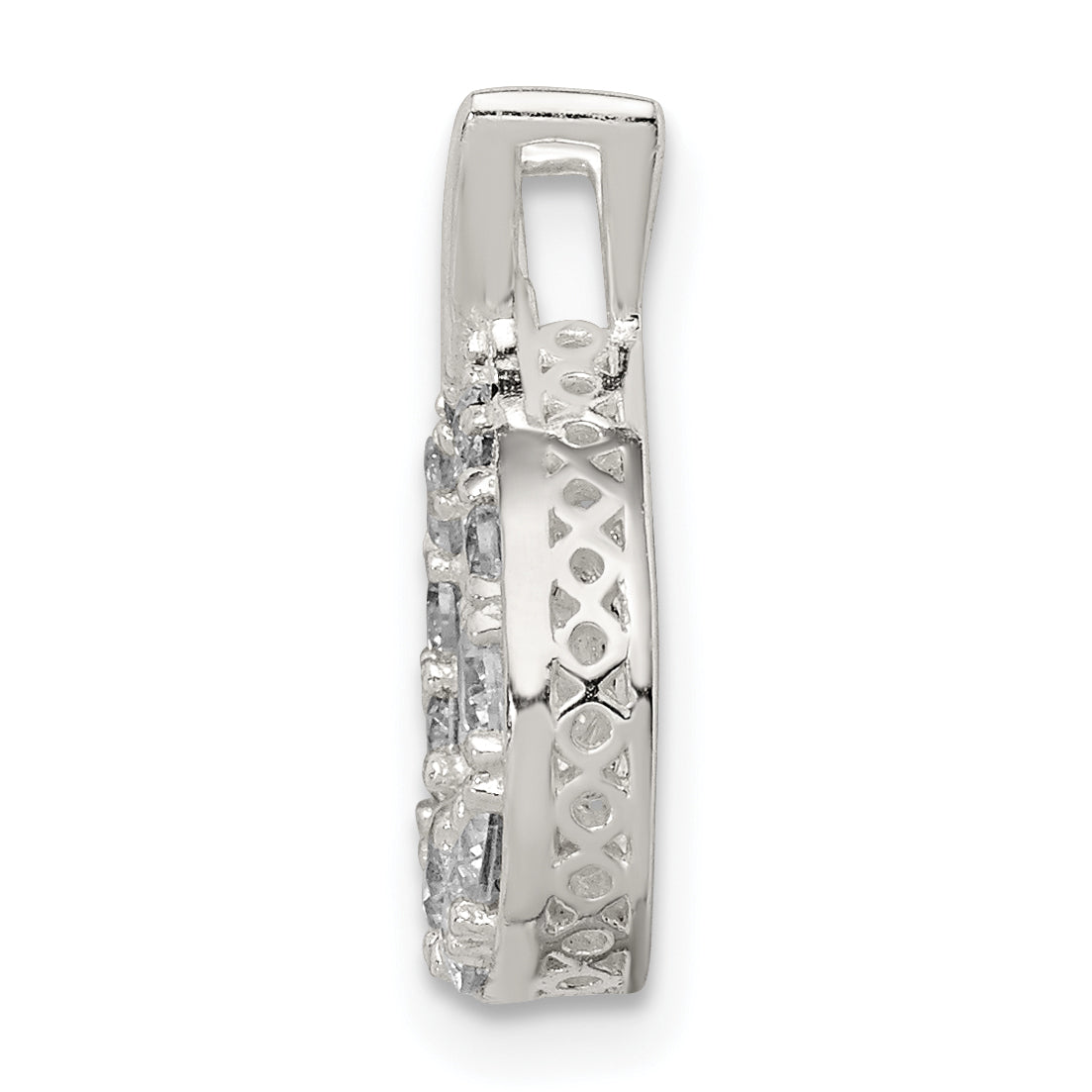 Sterling Silver Vibrant CZ Pendant Secondary image