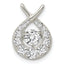 Sterling Silver Vibrant CZ Pendant