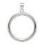 Sterling Silver Rhodium-plated Circle Pendant