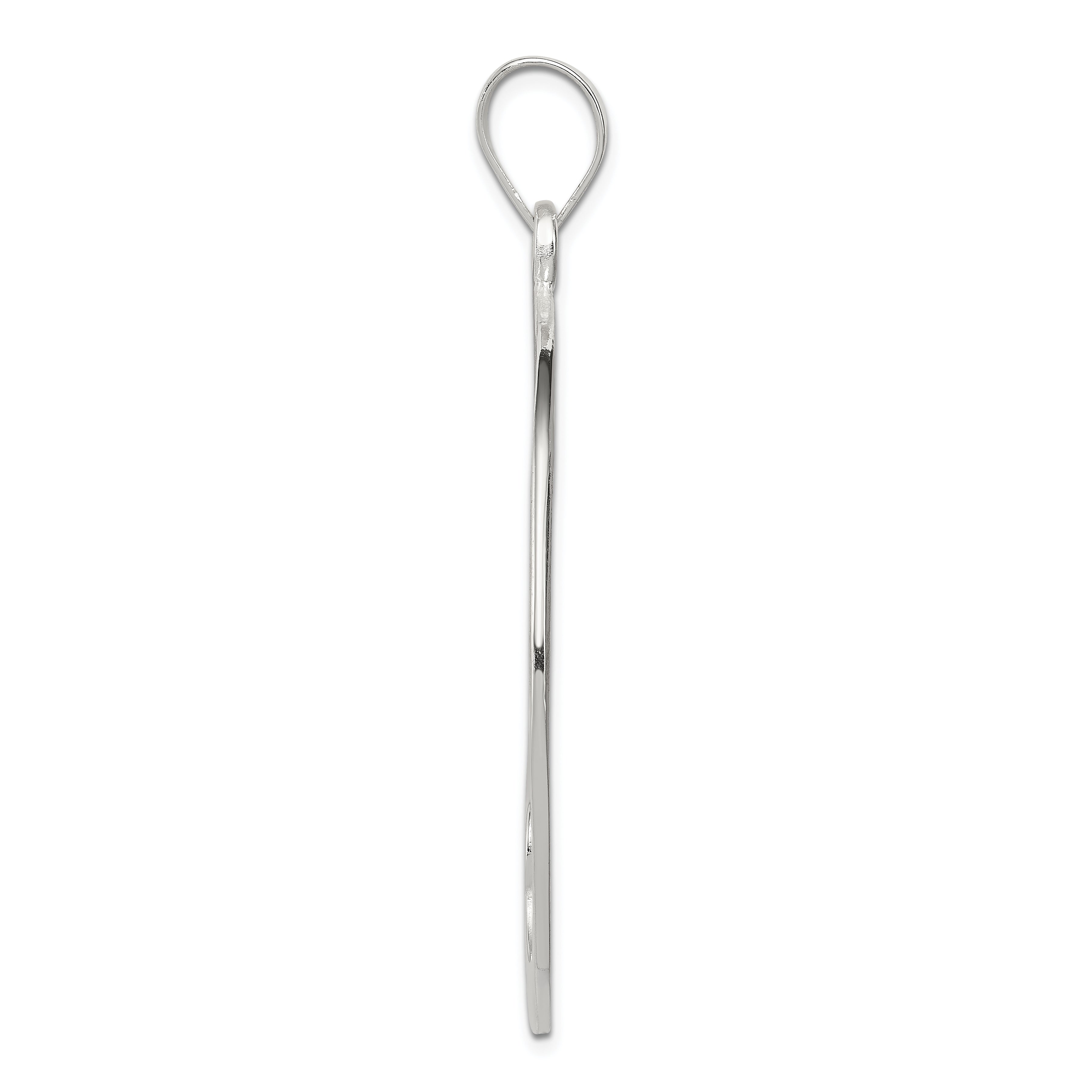 Sterling Silver Fancy Round Pendant Secondary image