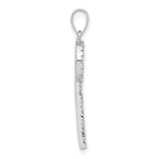 CZ Key Pendant in Sterling Silver