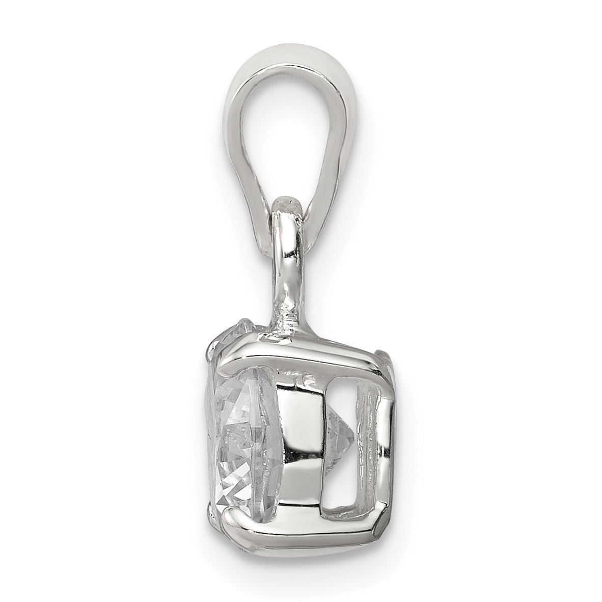 Sterling Silver CZ Pendant Secondary image