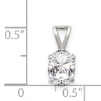 Sterling Silver CZ Pendant