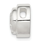 Sterling Silver 8mm CZ Round Slide